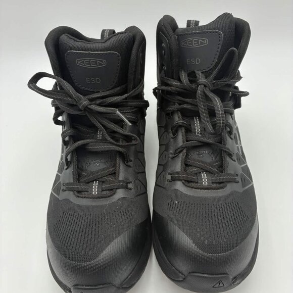 KEEN Vista Energy Mid ESD Black Work Boots Carbon Toe Mens 9D 1029686D main image 10